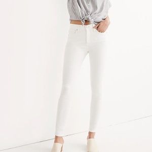 Madewell TALL White 9" High-Rise Jeans SIZE 25T